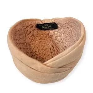 Vintage BERGDORF GOODMAN Beige Cashmere Knit Turban Hat, Size S Vintage Turban Hat - 9 For Sale on 1stDibs | latest turban  main image 4